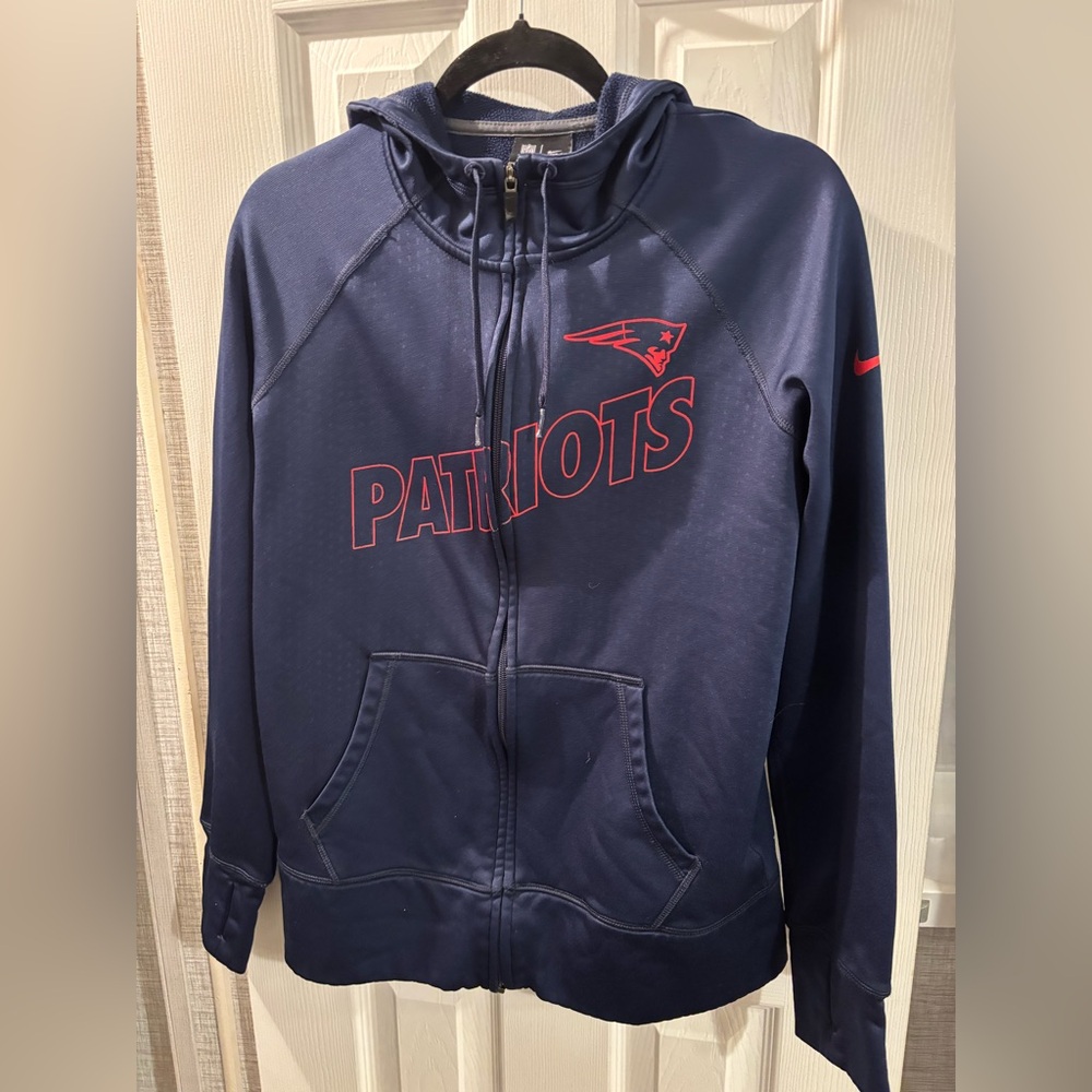 NFL Nike Navy Therma-Fit Patriots Jacket